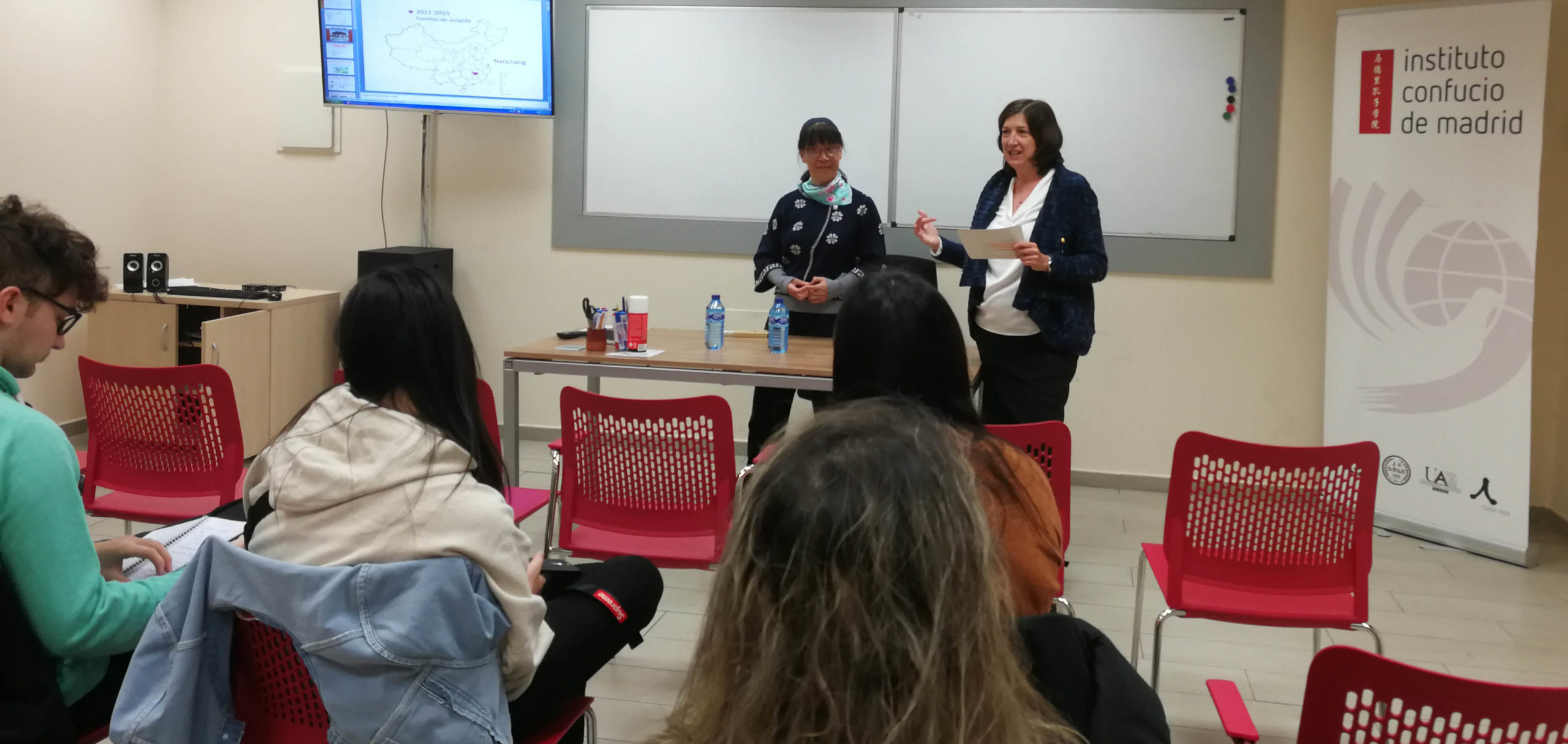 Liao Yanping en Instituto Confucio Madrid