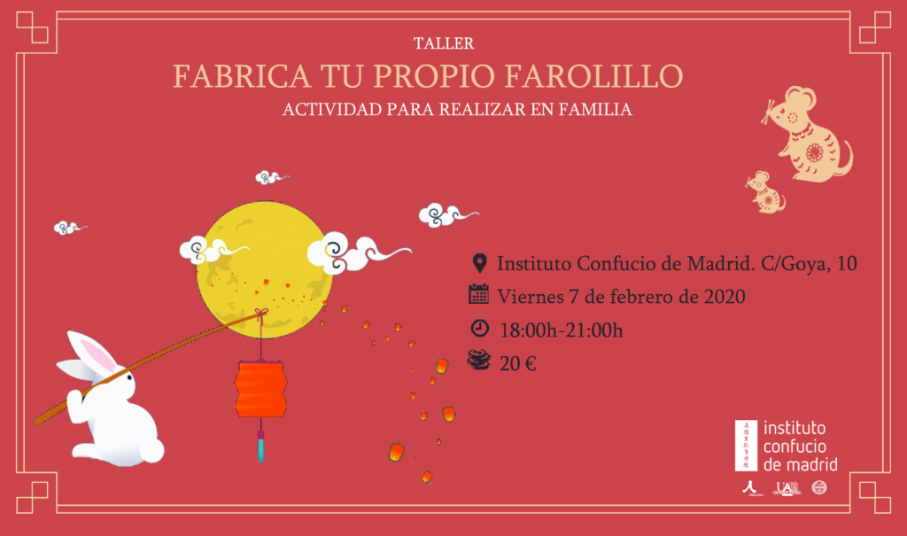 Taller de farolillo de conejo blanco