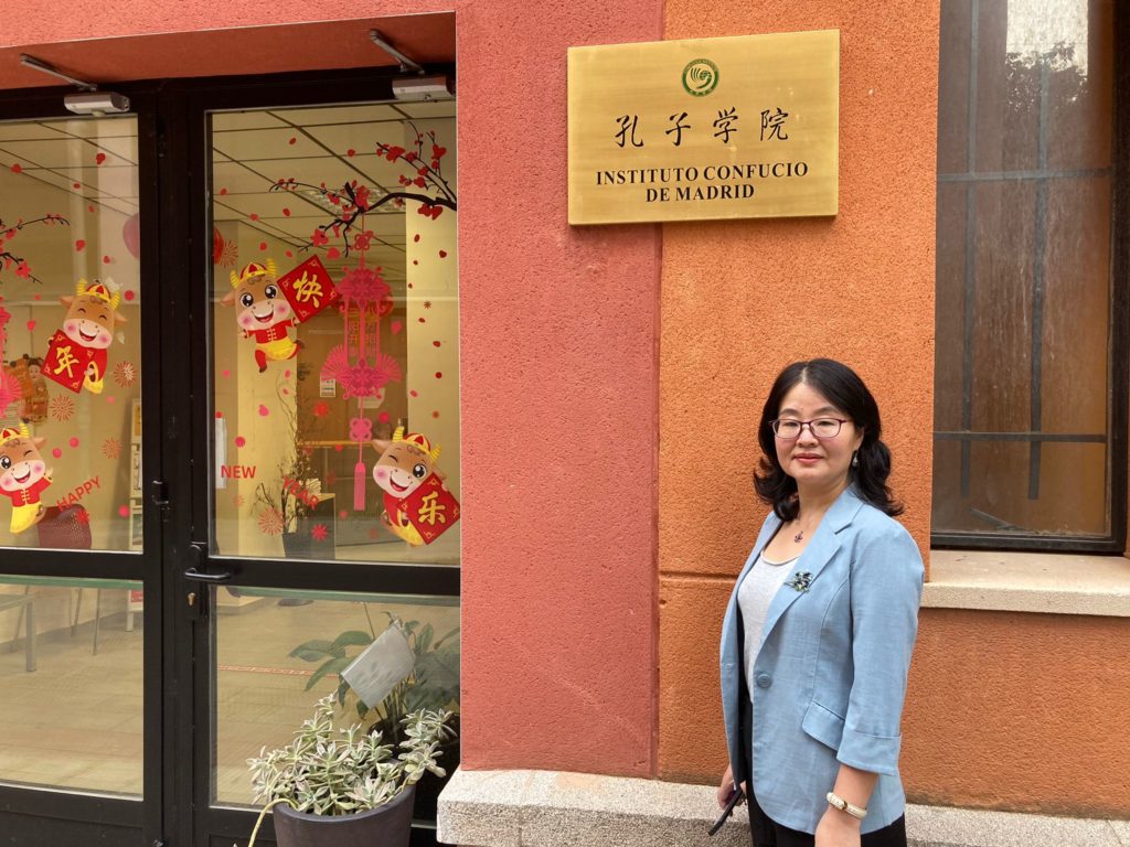 Profesora Zhang Yan en el ICM